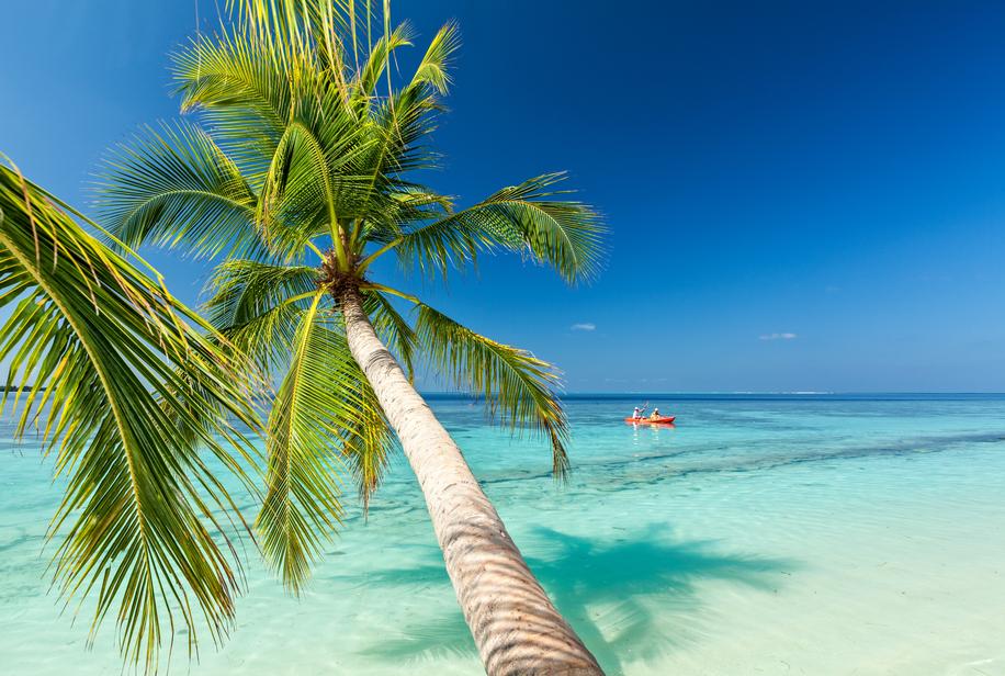 Tropical Beach Paradise in Chagos Islands