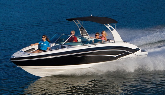 The Chaparral 243 Vortex VR is a great choice for folks interested in a jet boat, but without the splashy jet boat styling. Photo courtesy of Chaparral