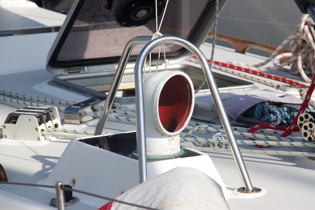 A cowl vent on a sailboat. Photo: Gary Reich