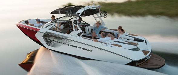 The Super Air Nautique  G25 isn’t just the biggest boat in our towboat roundup, it’s packed with the most features, too. Nautique photo.