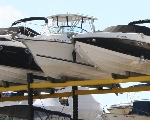 Rack boat storage can be efficient and cost-effective.