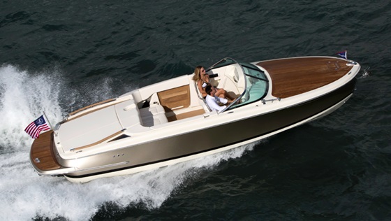 The Chris-Craft Capri 25 is a brand-new offering that features luxury, performance, and stylish accommodations in one package. Photo courtesy of Chris-Craft
