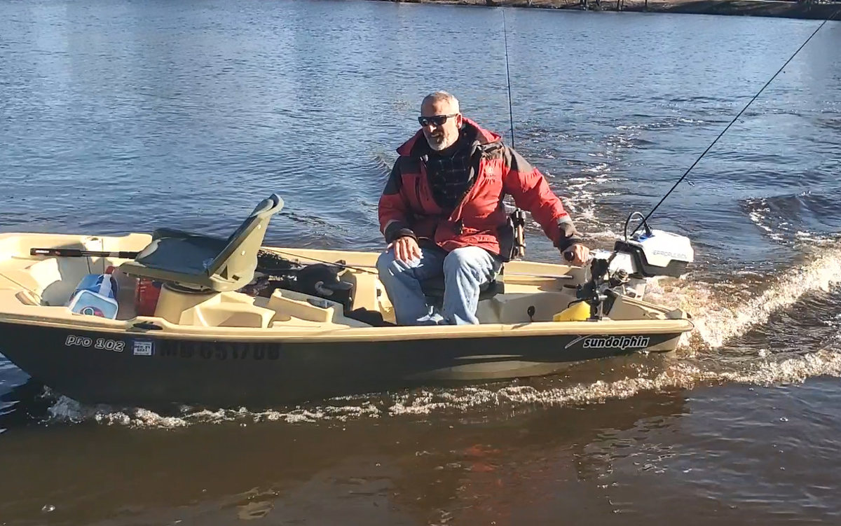 jon boat with electric outboard