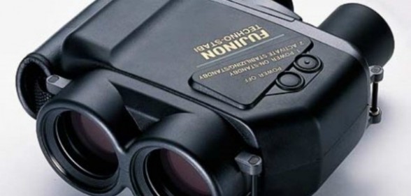 Stabilized binoculars provide a stable image at much higher magnifications than regular binoculars, but are vastly more expensive. Photo courtesy of Fujinon.