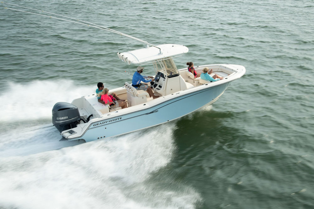 A great center console fishing boat, the Fisherman 236.
