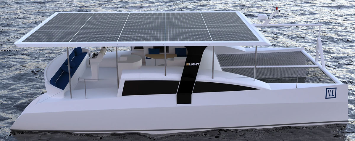 nova luxe eight 40 electric power catamaran