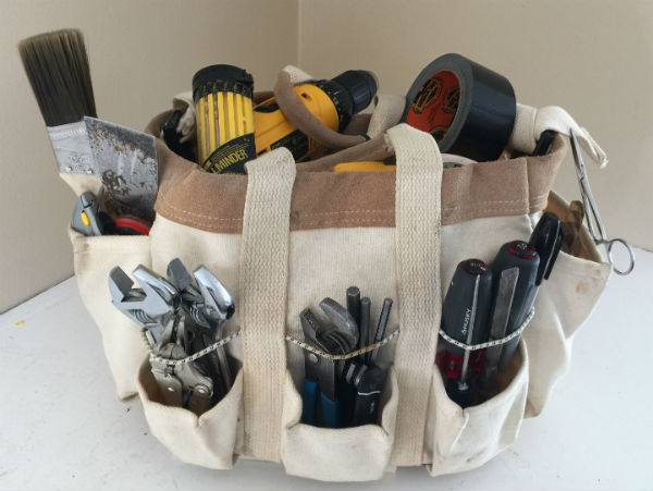 A soft-sided toolbag won't damage gelcoat or woodwork, and side pockets make it easy to grab tools.