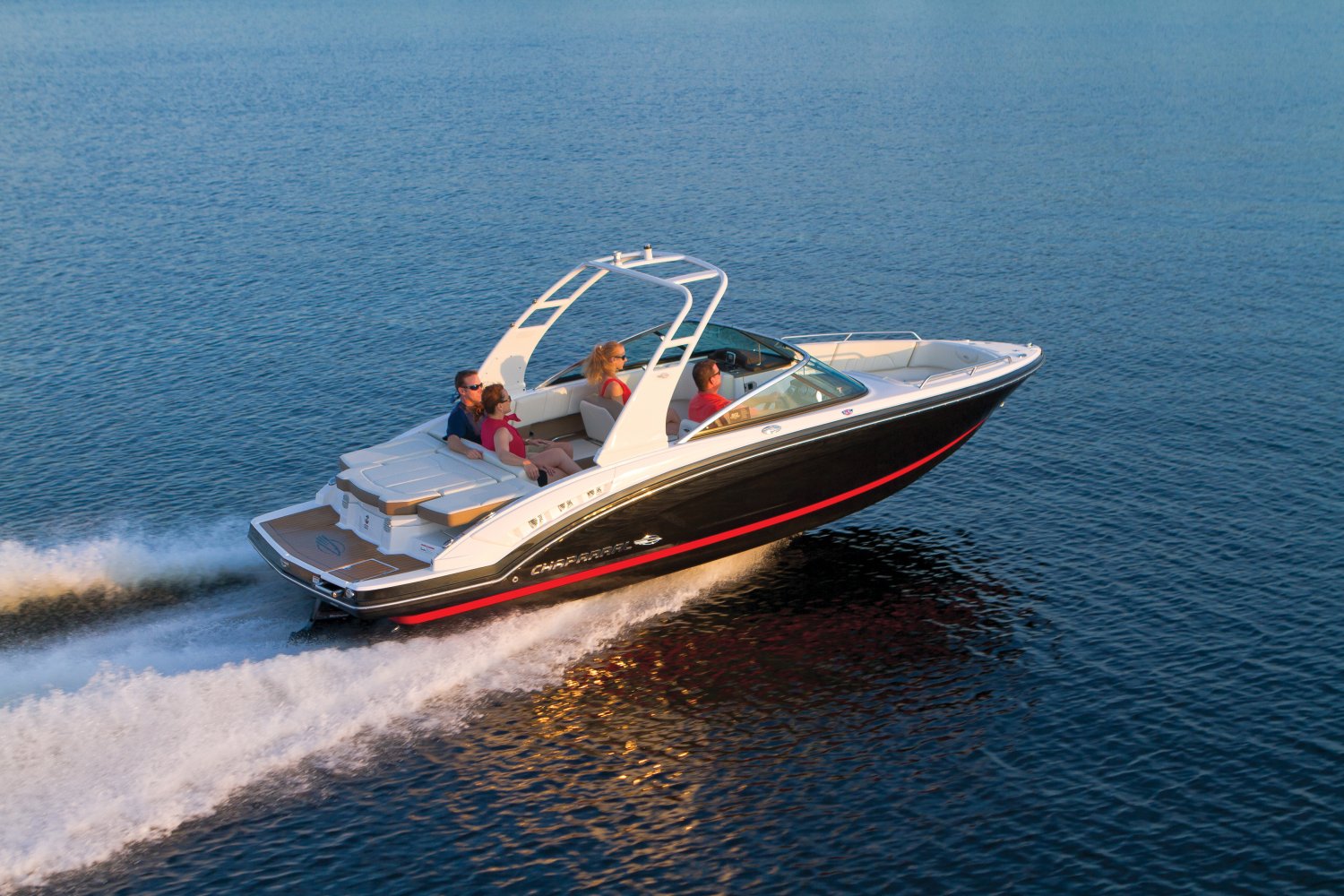 The Chaparral 227 SSX is as equally capable as a watersport boat and as a family fun platform. Chaparral photo.