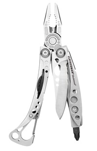 Instead of bringing aboard a tackle box full of different tools to rig up your fishing gear, consider a multi-tool, such as this Skeletool by Leatherman. It has a number of essential tools in a compact package that clips easily to a belt loop. Photo courtesy of Leatherman.