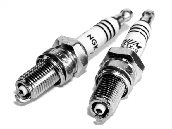A set of fresh spark plugs can often smooth a rough-running outboard engine, but make note of any severely fouled or damaged spark plugs. This can point to problems inside your engine. Photo courtesy of NGK.