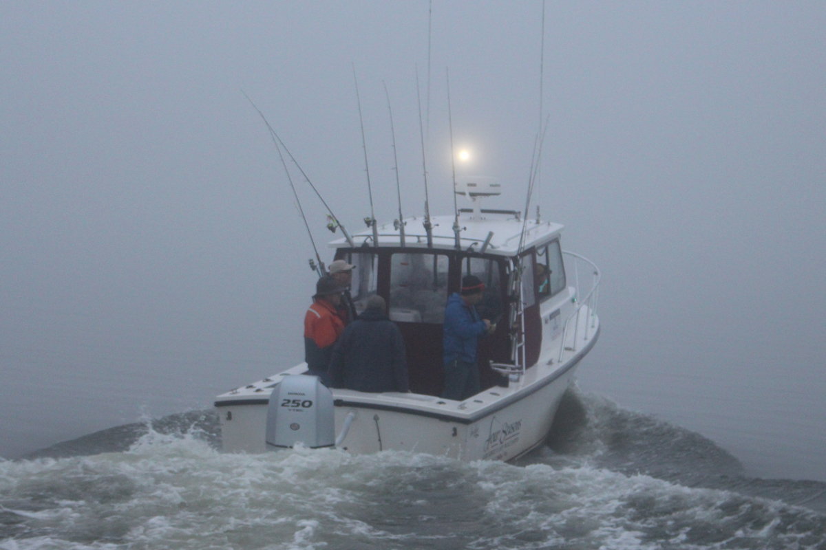 boating in the fog