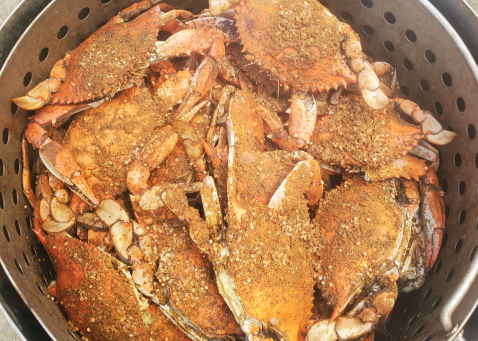 steam pot full of crabs