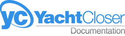 Yacht closer documentation logo with redirection